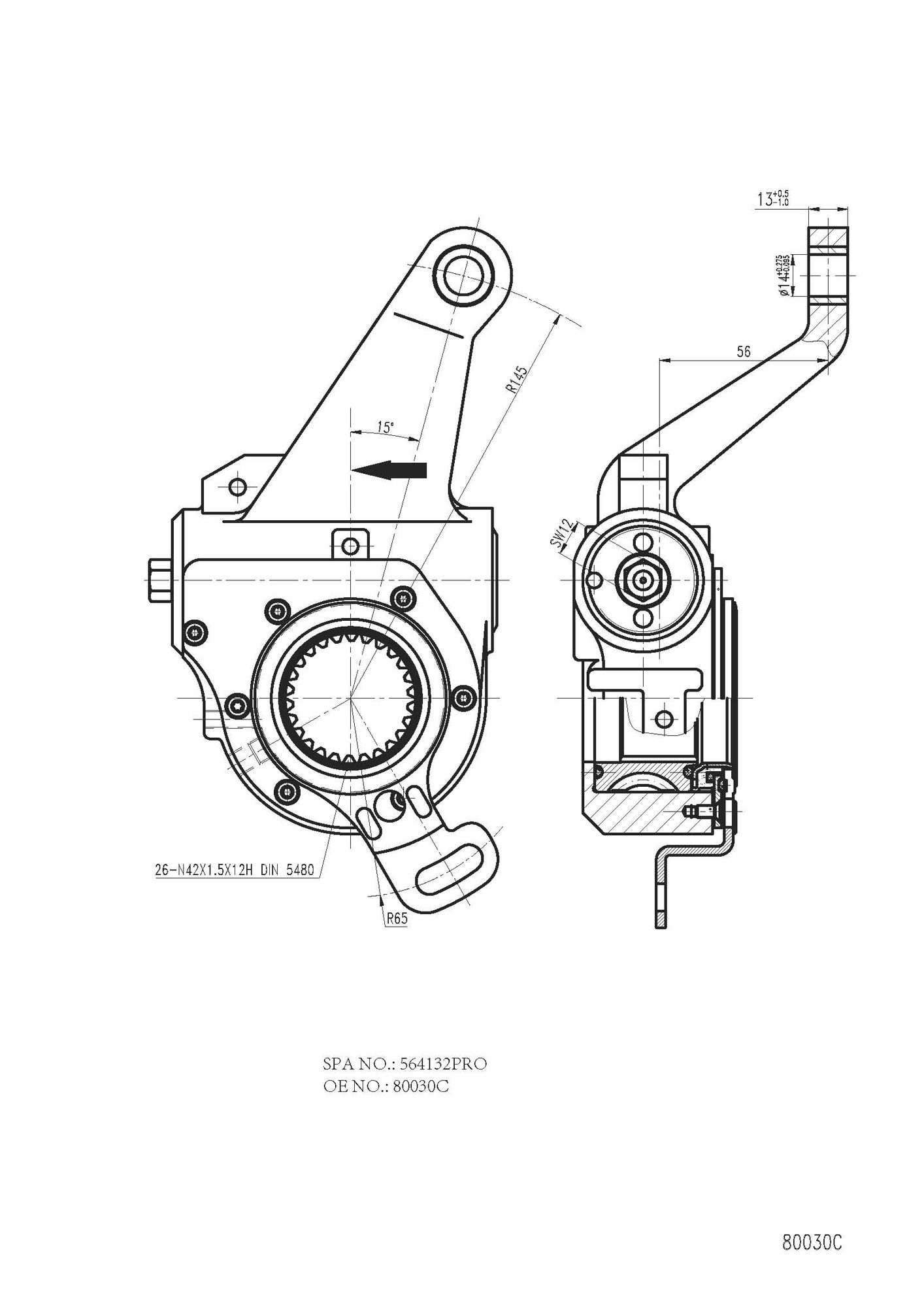 Reglaj parghie, sistem franare FO 4132 PRO FOMAR Friction